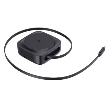 Logo trade promotional item photo of: Urban Vitamin Goleta 2-in-1 15W magnetic wireless charger