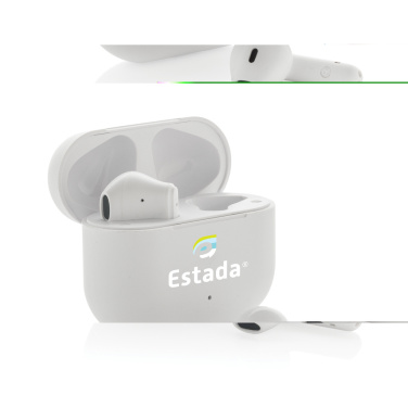 Logo trade promotional items image of: Tunevo RCS recycled plastic wireless earbuds