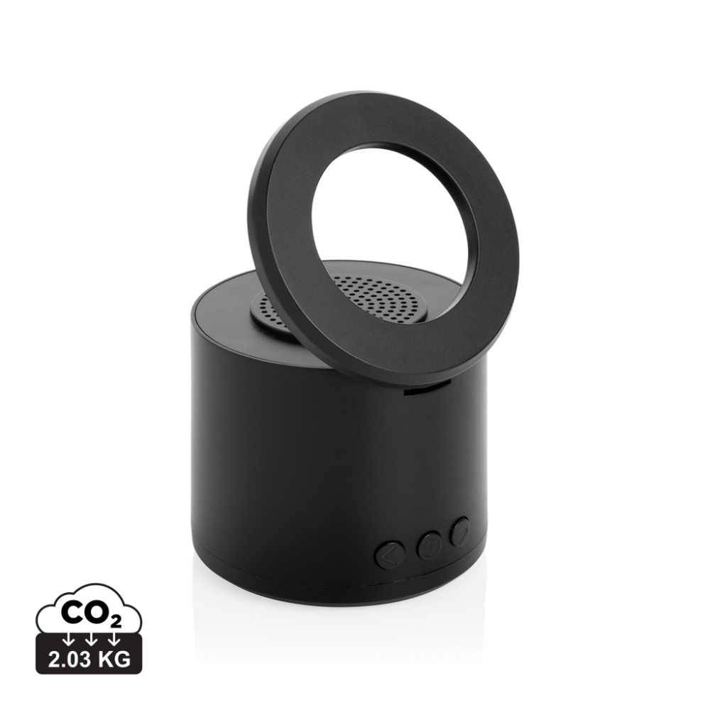 Logotrade advertising product image of: Magpulse RCS recycled plastic 3W speaker w/magnetic holder