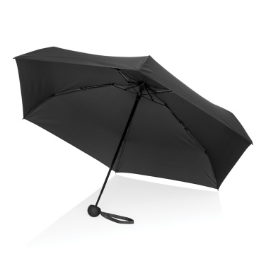 Logo trade promotional gift photo of: 19.5" Aware™ RPET super mini manual 190T Pongee umbrella