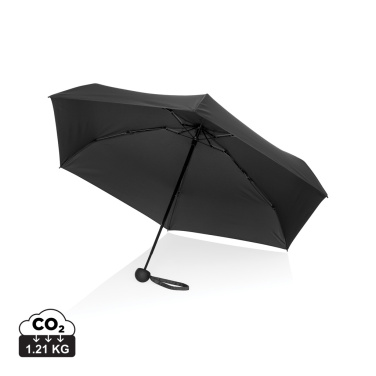 Logo trade promotional merchandise picture of: 19.5" Aware™ RPET super mini manual 190T Pongee umbrella