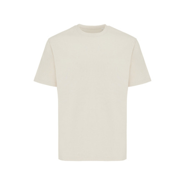 Logo trade promotional gifts image of: IQONIQ Nikko heavyweight recycled cotton t-shirt