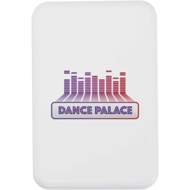 Logo trade promotional merchandise picture of: Acrab 5000 mAh 15W magnetic wireless power bank with 20W PD - made from recycled plastic