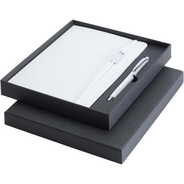Logotrade advertising product picture of: Legato Elegance A5 hard cover notebook and rollerball pen set