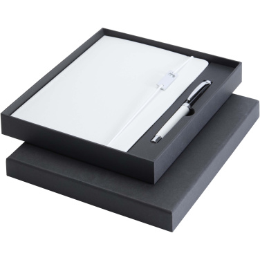 Logotrade promotional gift picture of: Legato Elegance A5 hard cover notebook and rollerball pen set