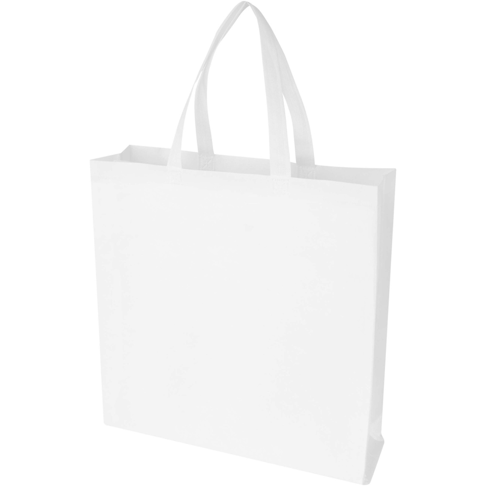 Logo trade promotional products image of: EcoSeal GRS recycled nonwoven gusset tote bag 12L