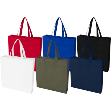 Logotrade promotional item picture of: EcoSeal GRS recycled nonwoven gusset tote bag 12L