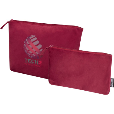 Logotrade corporate gift picture of: Swift GRS recycled velvet toiletry bag set
