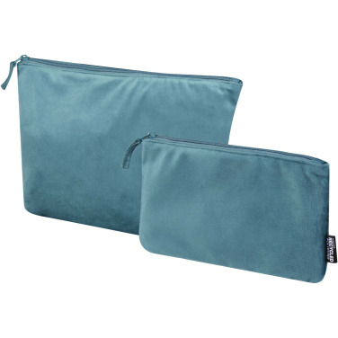 Logo trade business gift photo of: Swift GRS recycled velvet toiletry bag set