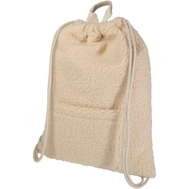 Logotrade promotional product picture of: Bear GRS recycled sherpa drawstring backpack 9L