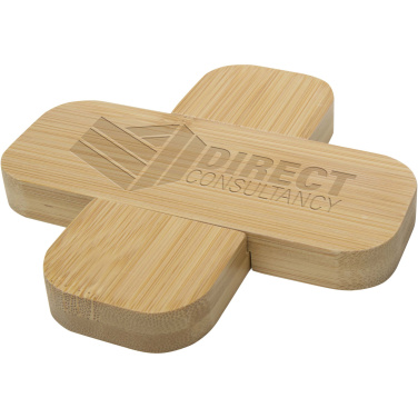 Logotrade corporate gifts photo of: Croc bamboo trivet - small