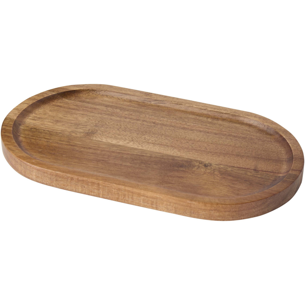 Logo trade promotional gift photo of: Edge acacia wood serving tray