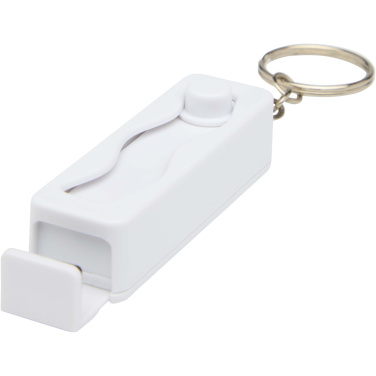 Logotrade advertising product picture of: Aggia recycled plastic phone stand with fidget toy