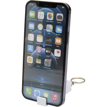 Logotrade promotional item image of: Aggia recycled plastic phone stand with fidget toy