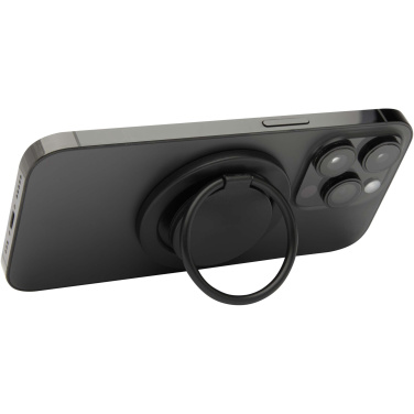 Logo trade business gifts image of: Albali recycled plastic magnetic phone holder with ring stand