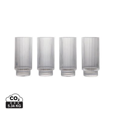 Logo trade promotional giveaways image of: VINGA York highball, 4 pcs set