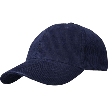 Logo trade promotional gift photo of: Hutton 6 panel recycled corduroy cap