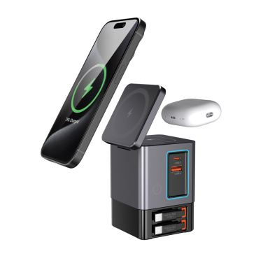 Logo trade promotional products picture of: Urban Vitamin Sacramento 105W GAN charger+retractable cables