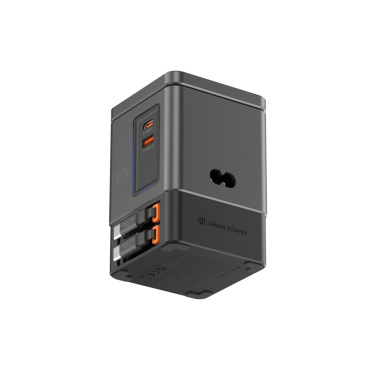 Logo trade promotional merchandise photo of: Urban Vitamin Sacramento 105W GAN charger+retractable cables