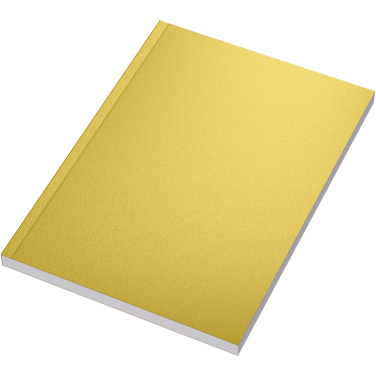 Logo trade promotional giveaways picture of: Novella Austen A5 metallic soft cover notebook - 100 sheets