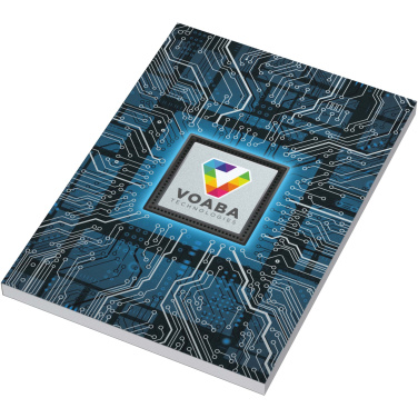 Logo trade promotional item photo of: Novella Austen A5 metallic soft cover notebook - 100 sheets