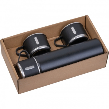 Logo trade promotional gifts image of: Insulated bottle set ICELAND