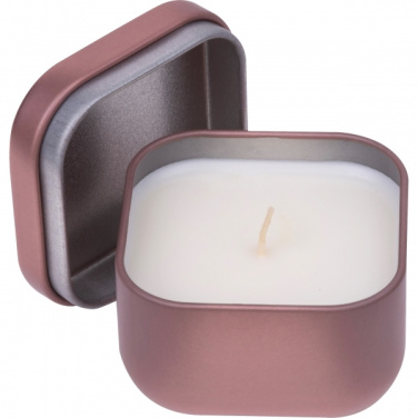 Logo trade promotional gift photo of: Candle in tin PRAGUE
