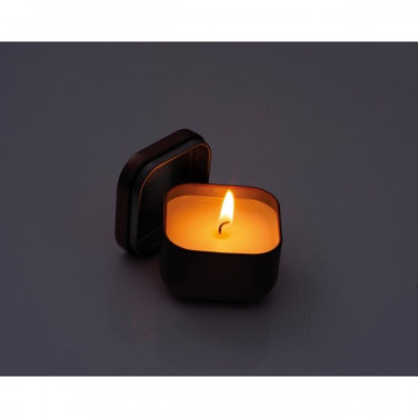 Logotrade advertising product picture of: Candle in tin PRAGUE