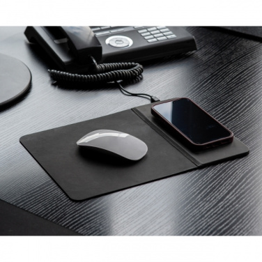 Logo trade promotional gifts picture of: Mousepad with Wireless Charging ROTHERHAM