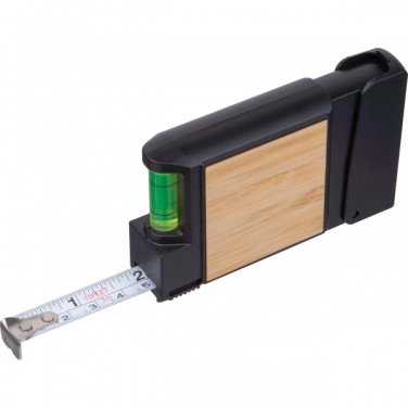 Logo trade promotional giveaway photo of: 3-Meter Tape Measure with Level HALIFAX