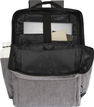 Logo trade corporate gifts picture of: Libra 15” GRS recycled laptop backpack 15L