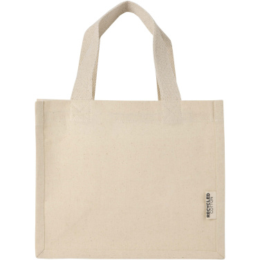Logotrade business gift image of: Odessa 220 g/m² GRS recycled cotton mini gusset tote bag 9L
