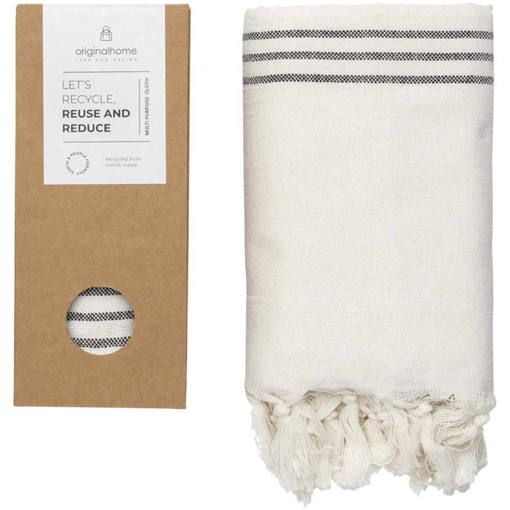 Logo trade promotional giveaway photo of: Originalhome recycled cloth - 85 x 175 cm