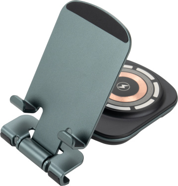 Logotrade corporate gift image of: Phone holder with wireless charger