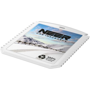 Logo trade promotional giveaways picture of: Thrym rectangular recycled plastic ice scraper