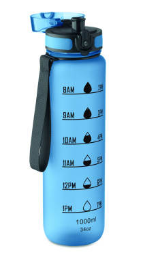 Logo trade promotional merchandise image of: Sports water bottle RPET 1L