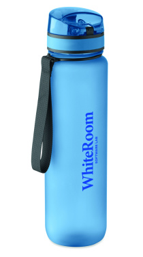 Logo trade promotional giveaways image of: Sports water bottle RPET 1L