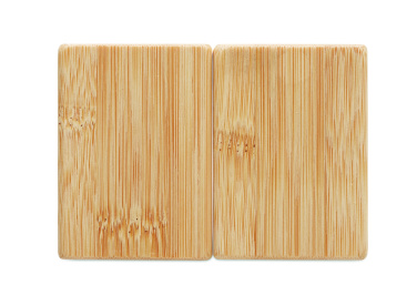 Logo trade corporate gifts picture of: Bamboo salt & pepper set