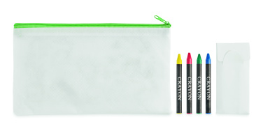 Logotrade promotional gift image of: Pencil case with 4 crayons