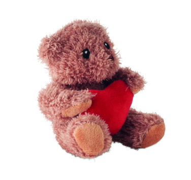 Logo trade promotional gift photo of: Teddy bear plush with heart
