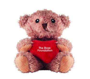 Logo trade corporate gift photo of: Teddy bear plush with heart