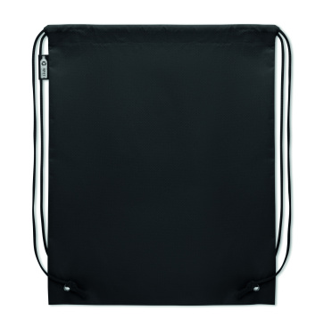 Logo trade advertising product photo of: Drawstring bag RPET non-woven