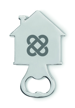 Logo trade promotional giveaway photo of: House shape bottle opener