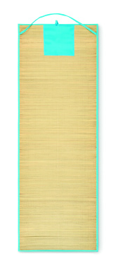 Logo trade promotional giveaways image of: Natural straw beach mat