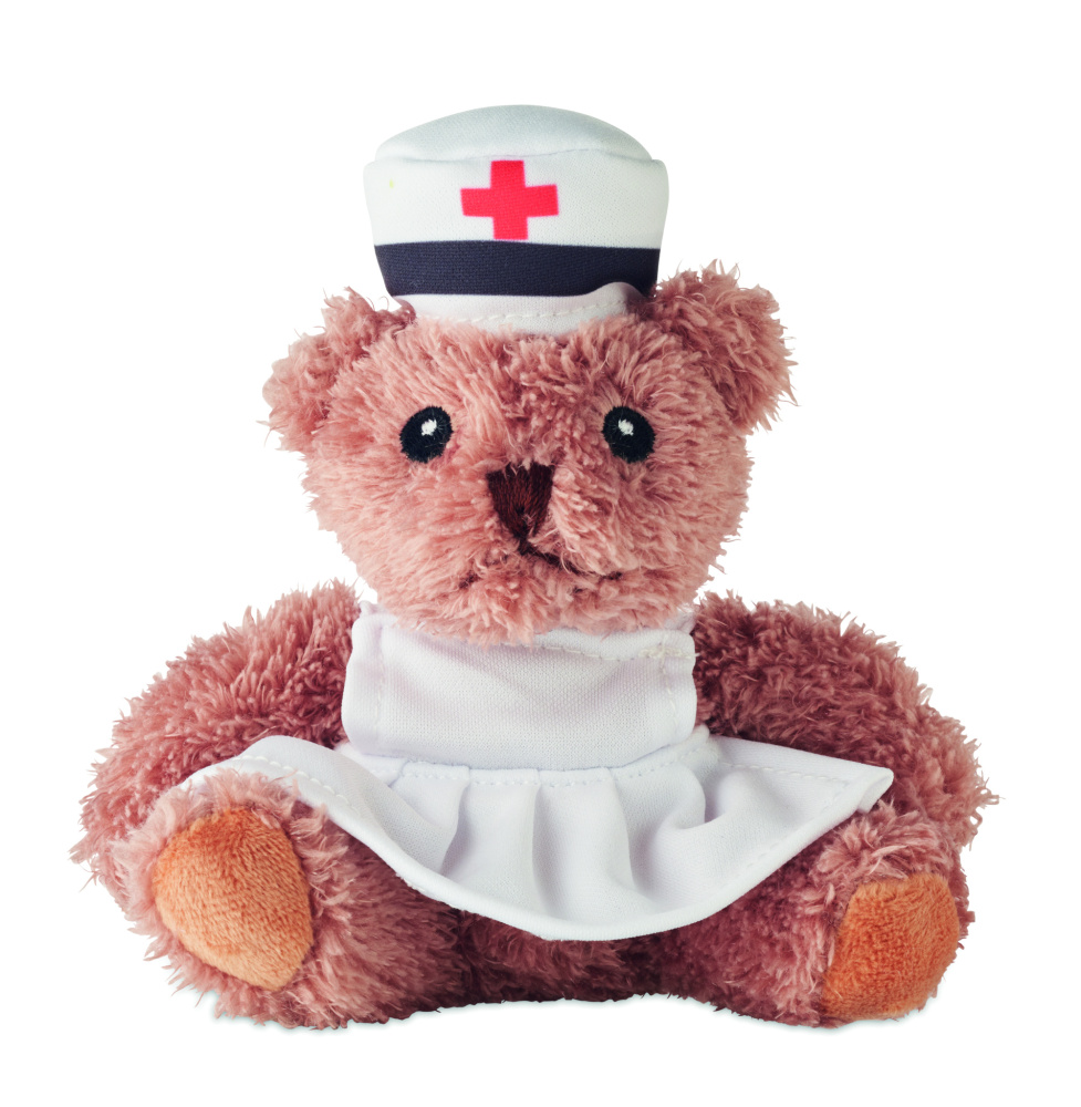 Logo trade corporate gifts picture of: Teddy bear plush nurse