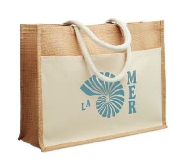 Logo trade promotional merchandise image of: Jute shopping bag