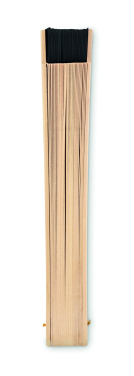 Logo trade corporate gifts picture of: Wooden hand fan