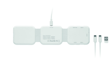 Logo trade promotional giveaways image of: Foldable charging station
