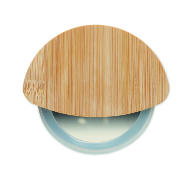 Logotrade promotional gift picture of: Round bamboo pizza cutter