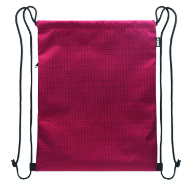 Logotrade promotional product picture of: Drawstring bag in 420D RPET